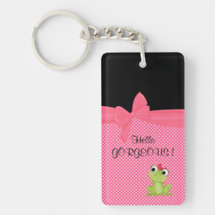 Adorable Grenouille Mignonne sur Points-Hello Magn