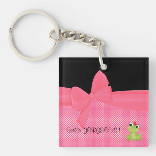 Adorable Grenouille Mignonne sur Points-Hello Magn