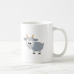 Adorable grey goat coffee mug