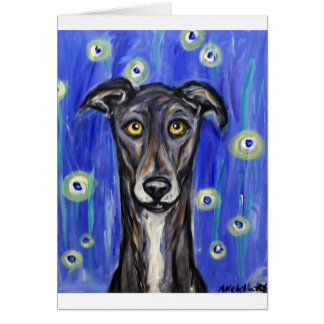 Adorable Greyhound portrait