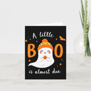 Adorable Halloween Ghost A Little Boo Is Almost Du Card