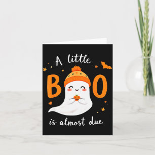 Adorable Halloween Ghost A Little Boo Is Almost Du Card