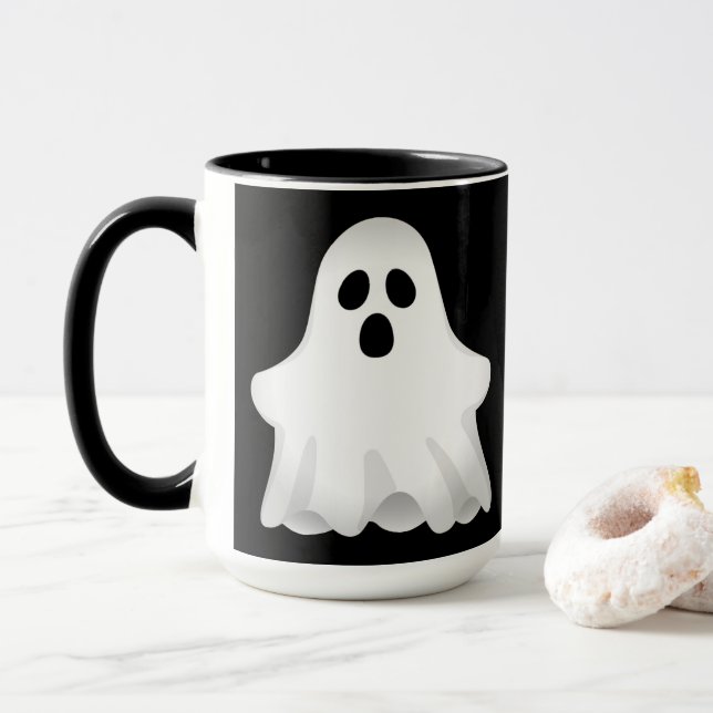 Adorable Halloween Ghost Mug (With Donut)
