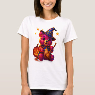 Adorable Halloween Teddy Witch T-Shirt