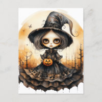Adorable Halloween Witch Doll