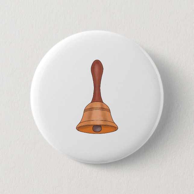 Adorable Handbell 2 Inch Round Button (Front)