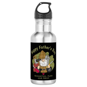 Adorable Handyman & Carpenter Garden Gnome 532 Ml Water Bottle