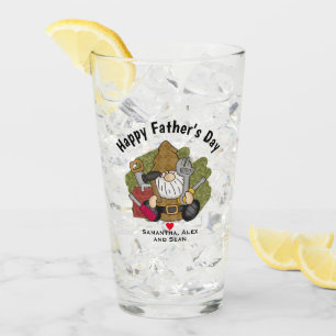 Adorable Handyman & Carpenter Garden Gnome Glass