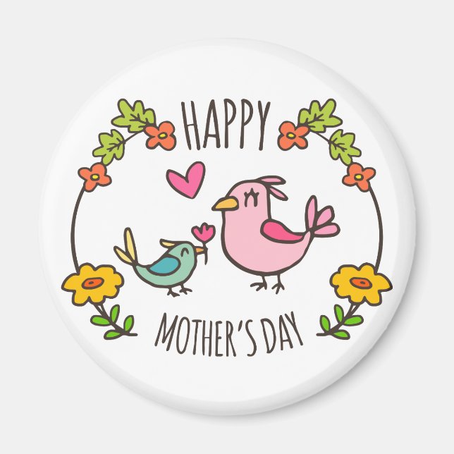 Adorable Happy Mother's Day | Magnet (Front)