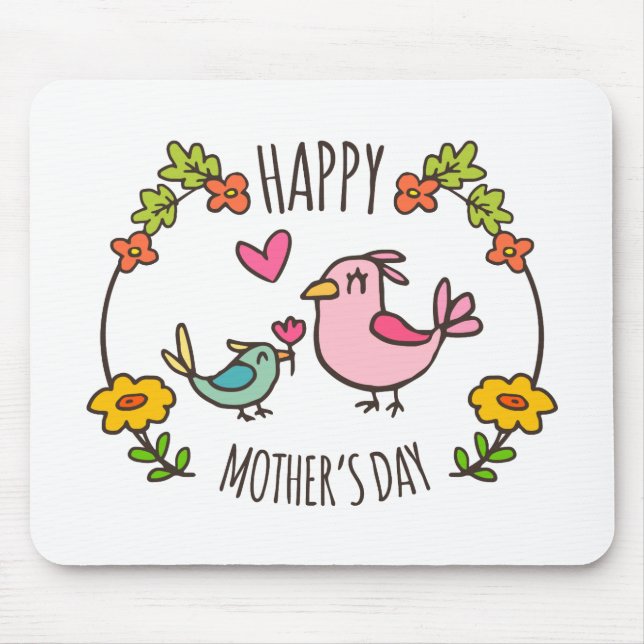 Adorable Happy Mother's Day | Mousepad (Front)