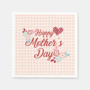 Adorable Happy Mother's Day Napkin