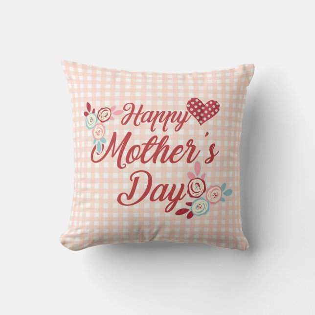 Adorable Happy Mother's Day | Throw Pillow (Front)