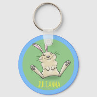 Adorable happy smiling baby bunny rabbit cartoon