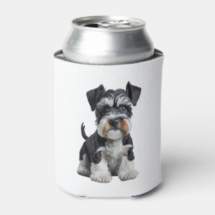 Adorable HD Miniature Schnauzer Puppy Portrait - E Can Cooler
