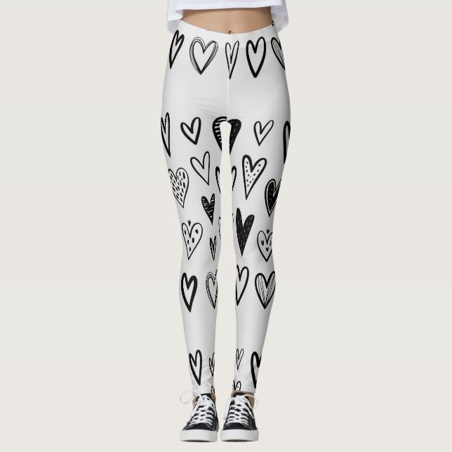  adorable hearts leggings (Front)