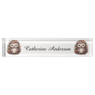 Adorable Hedgehog Nameplate