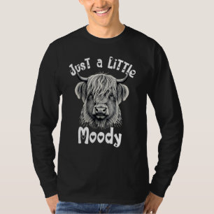 Adorable Highland Cow Just a Little Moody kids or T-Shirt