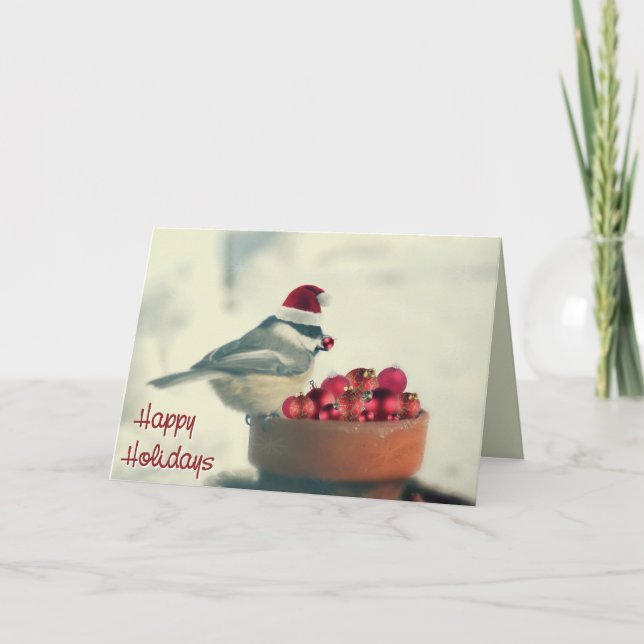 Adorable Holiday Chickadee (Front)
