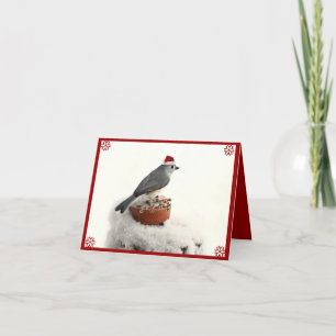 Adorable Holiday Tufted Titmouse