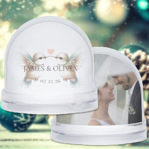 Adorable Hummingbird Add Photo Dome  Snowglobe