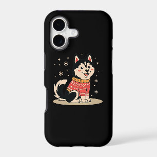 Adorable Husky Holiday iPhone Case