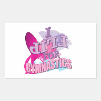 Adorable I Flip for Gymnastics Gifts Sticker