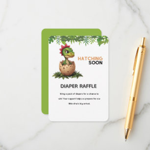 Adorable Kawaii Baby Dinosaur Hatching Enclosure Card