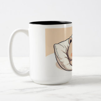 "Adorable kawaii bear Two-Tone Coffee Mug