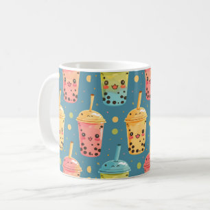 Adorable Kawaii Boba Drink Design Coffee Mug