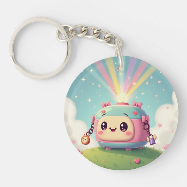 Adorable Kawaii Camera Keychain (Front)