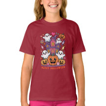 Adorable Kawaii Halloween | Happy Ghost & Pumpkins