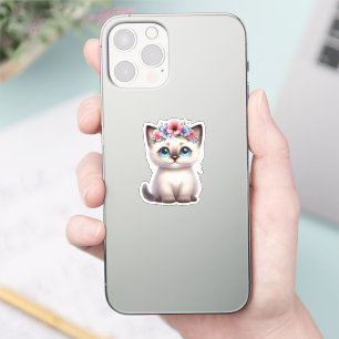 Adorable Kawaii Kitten Sticker
