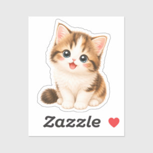 Adorable Kawaii Kitten Sticker