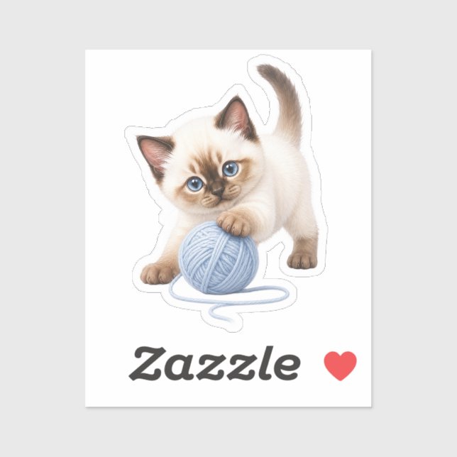 Adorable Kawaii Kitten Sticker (Sheet)