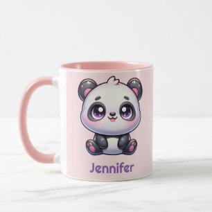 Adorable Kawaii Panda Personalized Design Mug