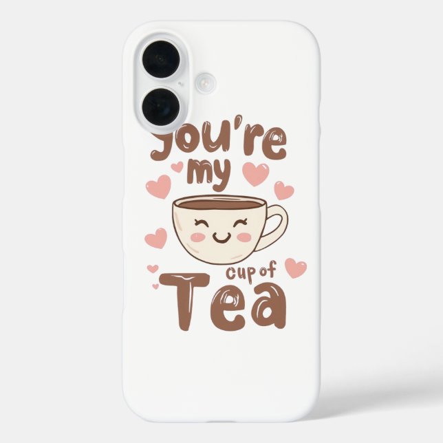 Adorable Kawaii Tea Cup of Love Case-Mate iPhone Case (Back)