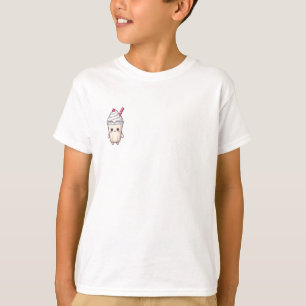 Adorable Kawaii Vanilla Milkshake Character T-Shirt