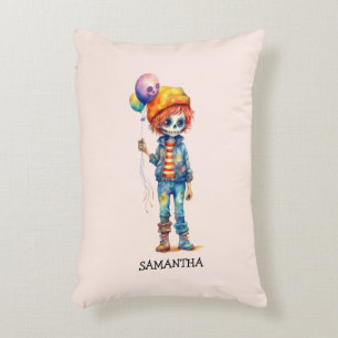 Adorable Kid Zombie - Cute Halloween (2) Accent Pillow