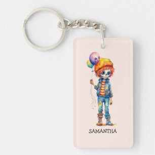 Adorable Kid Zombie - Cute Halloween (2) Keychain