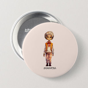 Adorable Kid Zombie - Cute Halloween 3 Inch Round Button