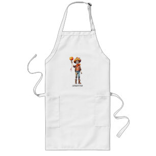 Adorable Kid Zombie - Cute Halloween (3) Long Apron