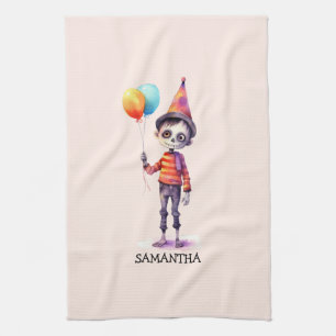 Adorable Kid Zombie - Cute Halloween (4) Kitchen Towel