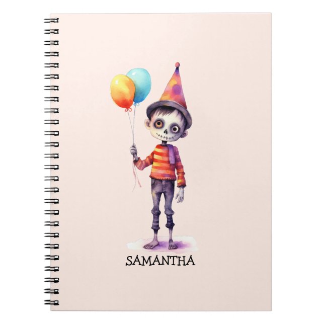 Adorable Kid Zombie - Cute Halloween (4) Notebook (Front)