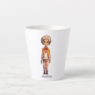 Adorable Kid Zombie - Cute Halloween Latte Mug