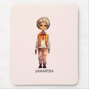 Adorable Kid Zombie - Cute Halloween Mouse Pad
