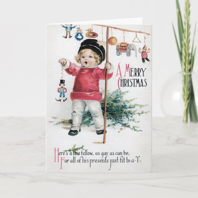 Adorable Kids Christmas Card (Front)