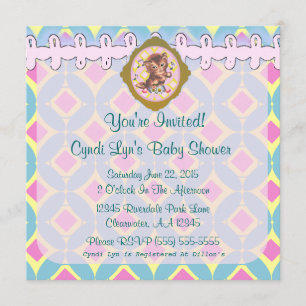Adorable Kitten Baby shower Faire-part de l'événem