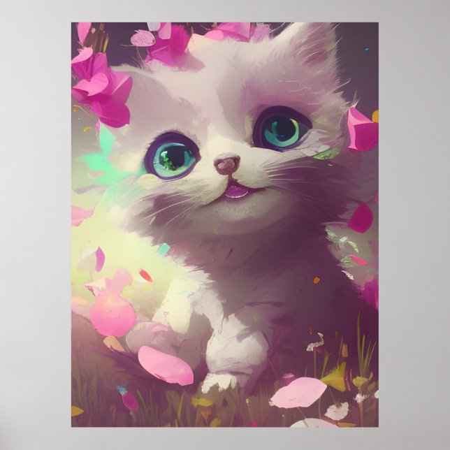 Adorable Kitten Poster (Front)