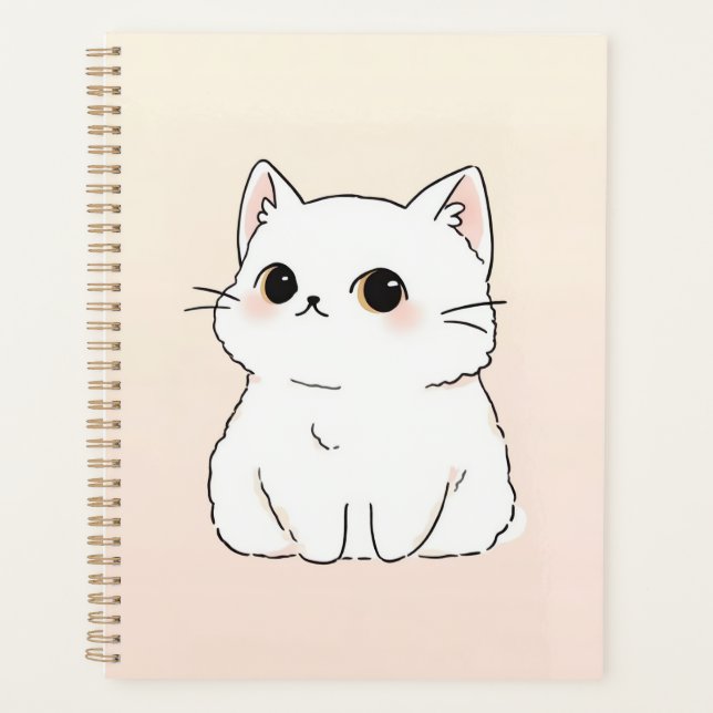 Adorable Kitten Weekly & Monthly Planner (Front)