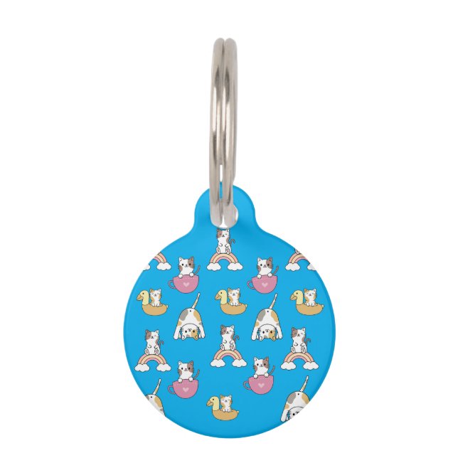 Adorable Kitty Cats Pet Tag (Front)
